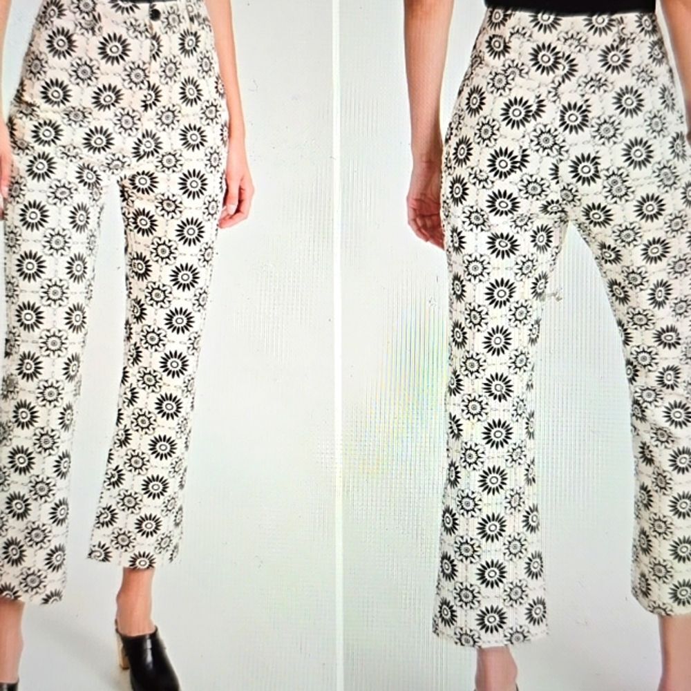 Rolla's - PLAZA Womens Bootcut High Waist Cropped Pants Sz 8/S